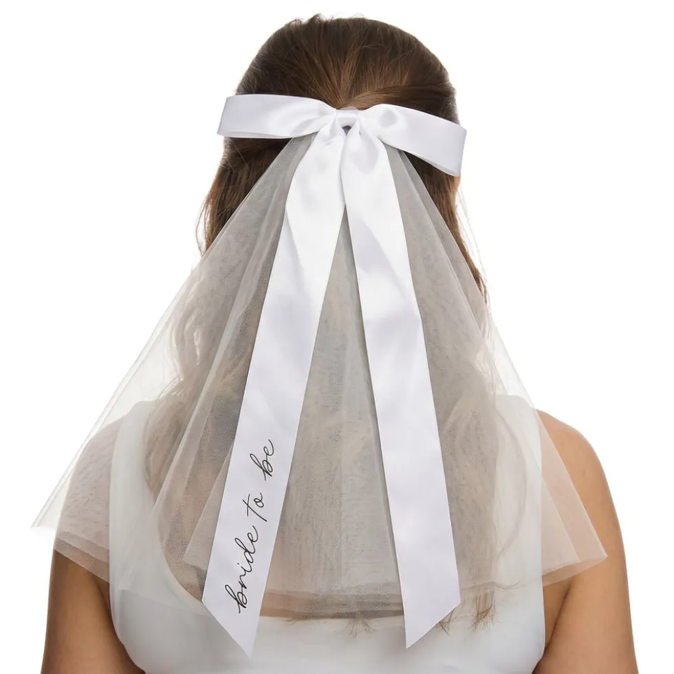Brudeslør Bride to Be med Sløjfe