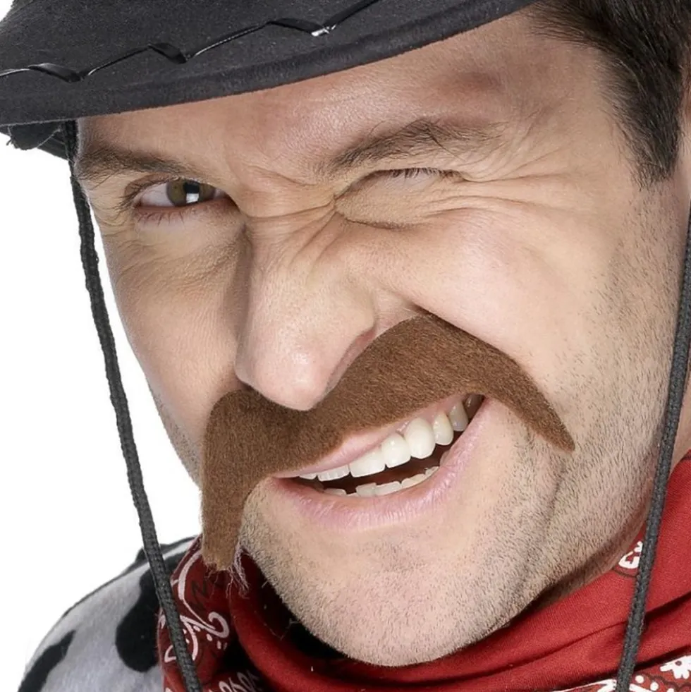 Brun Cowboy Moustache