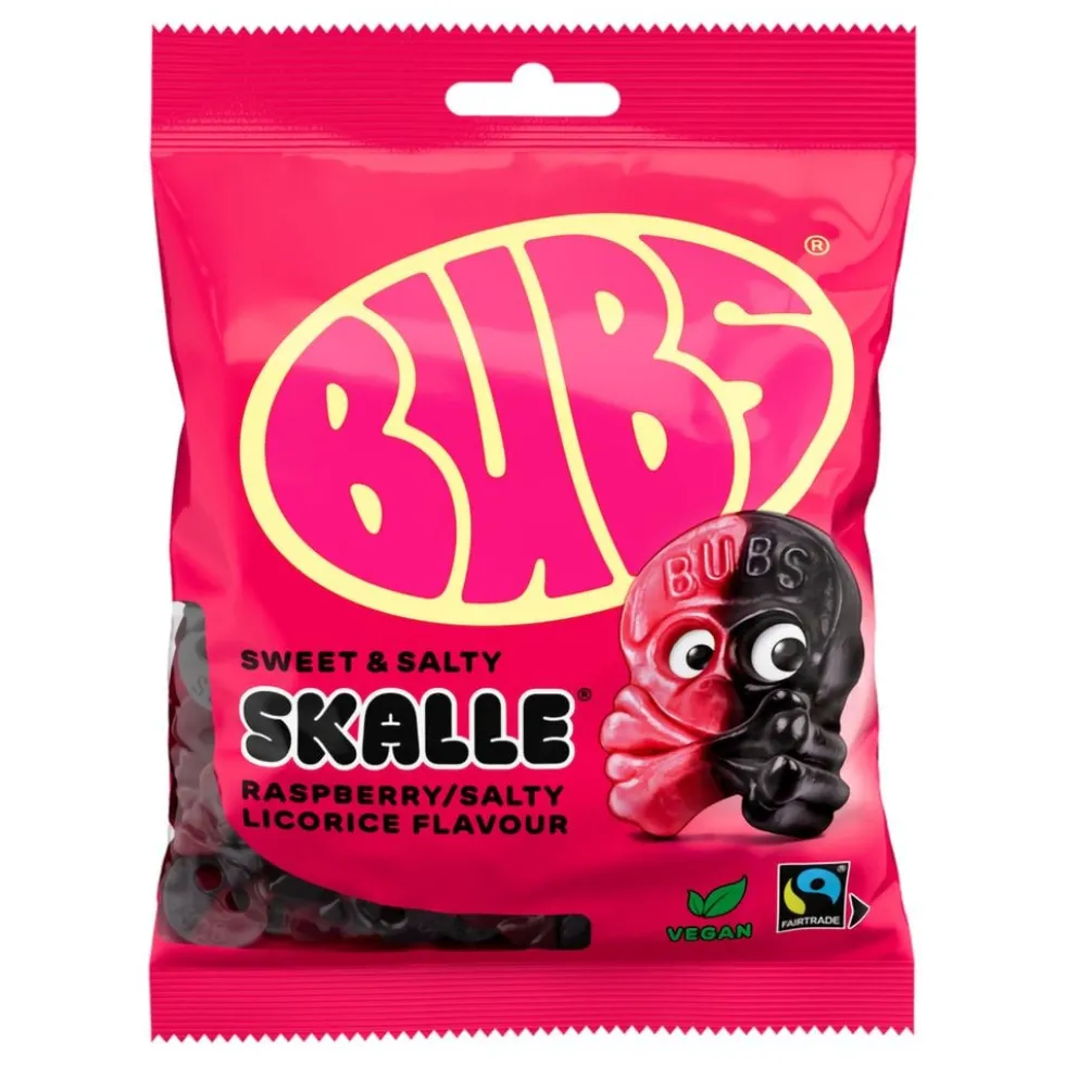 BUBS Hindbær Salty Lakrids Skalle Økonomipakke