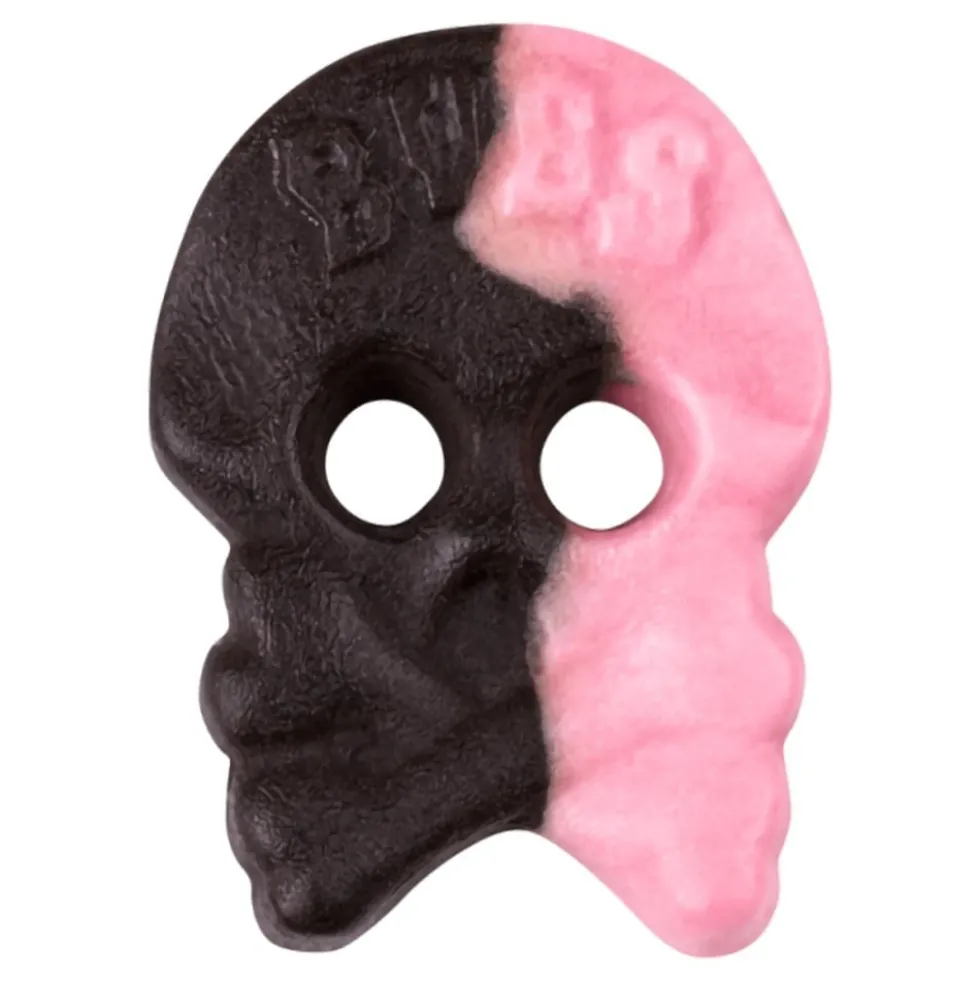 BUBS Raspberry Salty Licorice Skalle Foam Økonomipakke