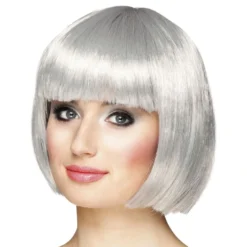 Cabaret Sølvgrå Paryk