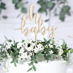 Cake Topper Oh Baby Træ