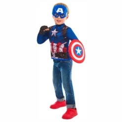 Captain America Udklædningskit til Børn Gaveæske