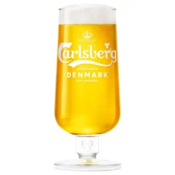 Carlsberg ølglas med fod