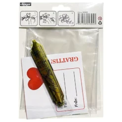 Cellofanpose med Sløjfe og Stickers
