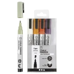 Chalk Markers Afdæmpede Farver