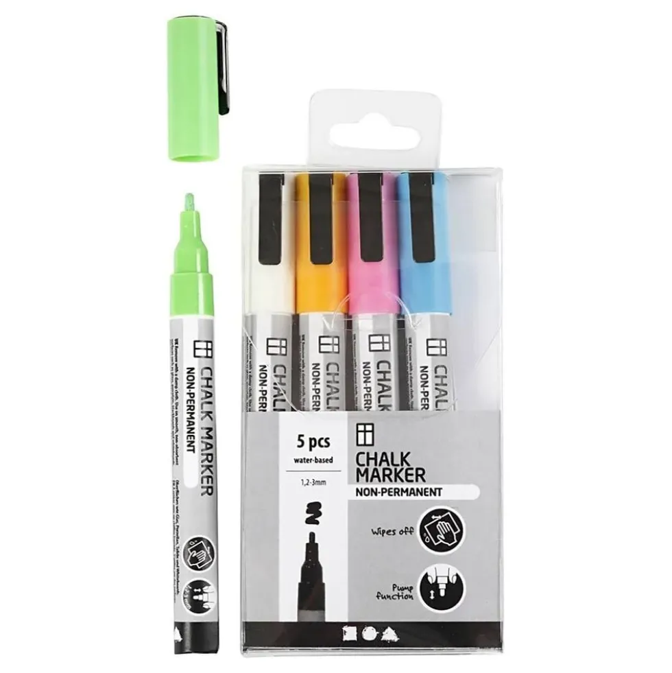 Chalk Markers Stærke Farver
