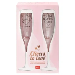 Champagneglas Cheers to Love