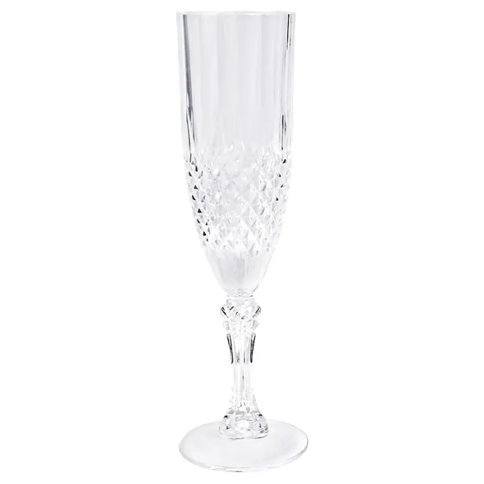 Champagneglas i hård plast