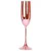 Champagneglas Metallic Lyserød