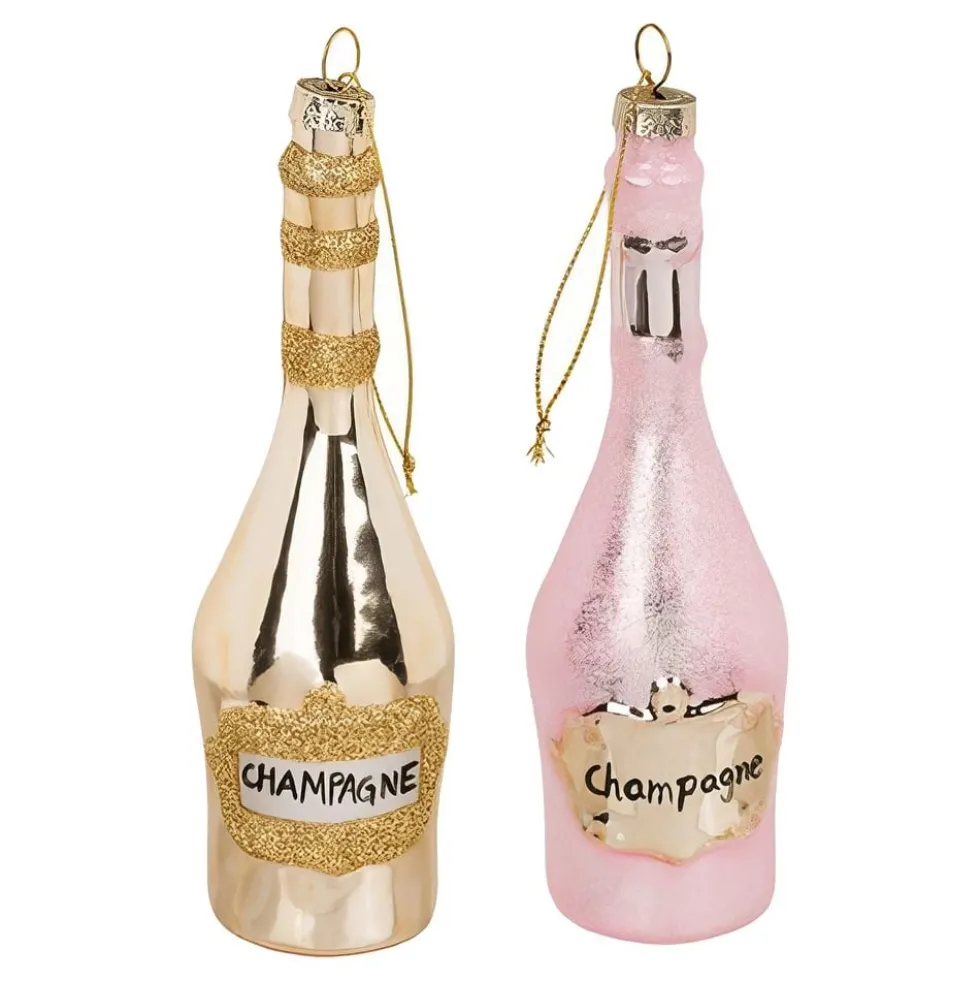 Champagne Juletræspynt