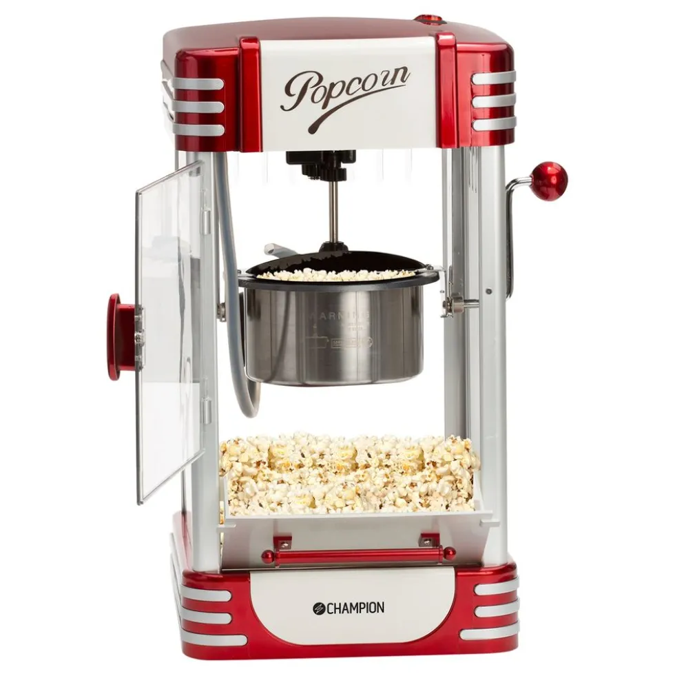 Champion Popcornmaskine Retro XL Rød Metallic PCM406