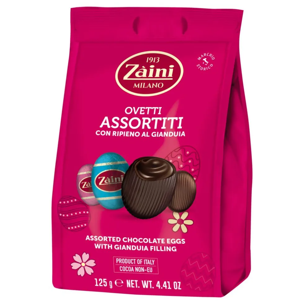Chokoladeæg med hasselnødsfyld