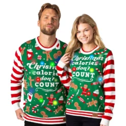 Christmas Calories Dont Count LED Juletrøje