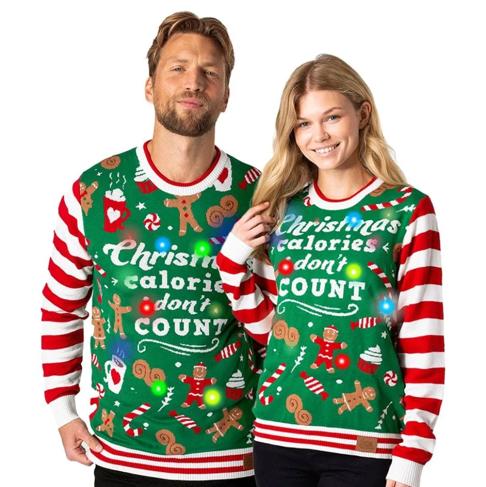 Christmas Calories Dont Count LED Juletrøje