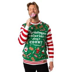 Christmas Calories Dont Count LED Juletrøje