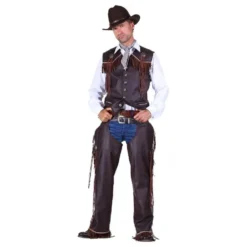 Cowboy Chaps Herre Brun Deluxe