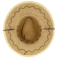 Cowboyhat Guld med Sømme