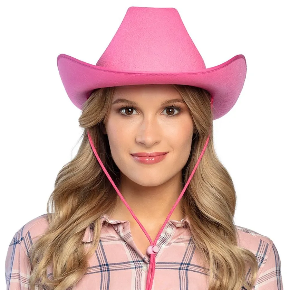 Cowboyhat Rodeo Lyserød