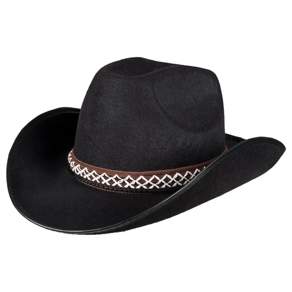 Cowboyhat Sort til Børn