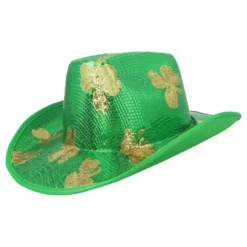 Cowboyhat St Patricks Day Pailletter