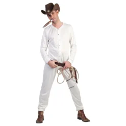Cowboy Undertøj Hvidt Kostume