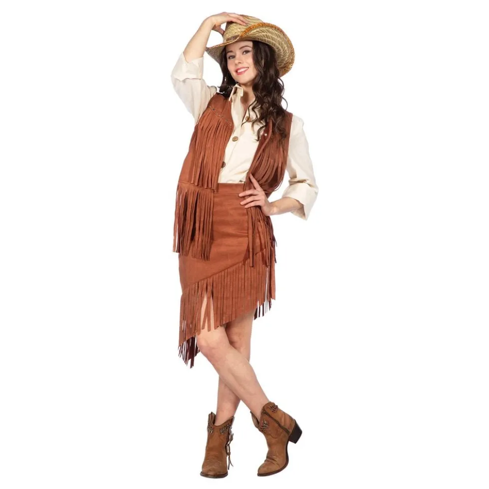 Cowgirl Brun Kostume