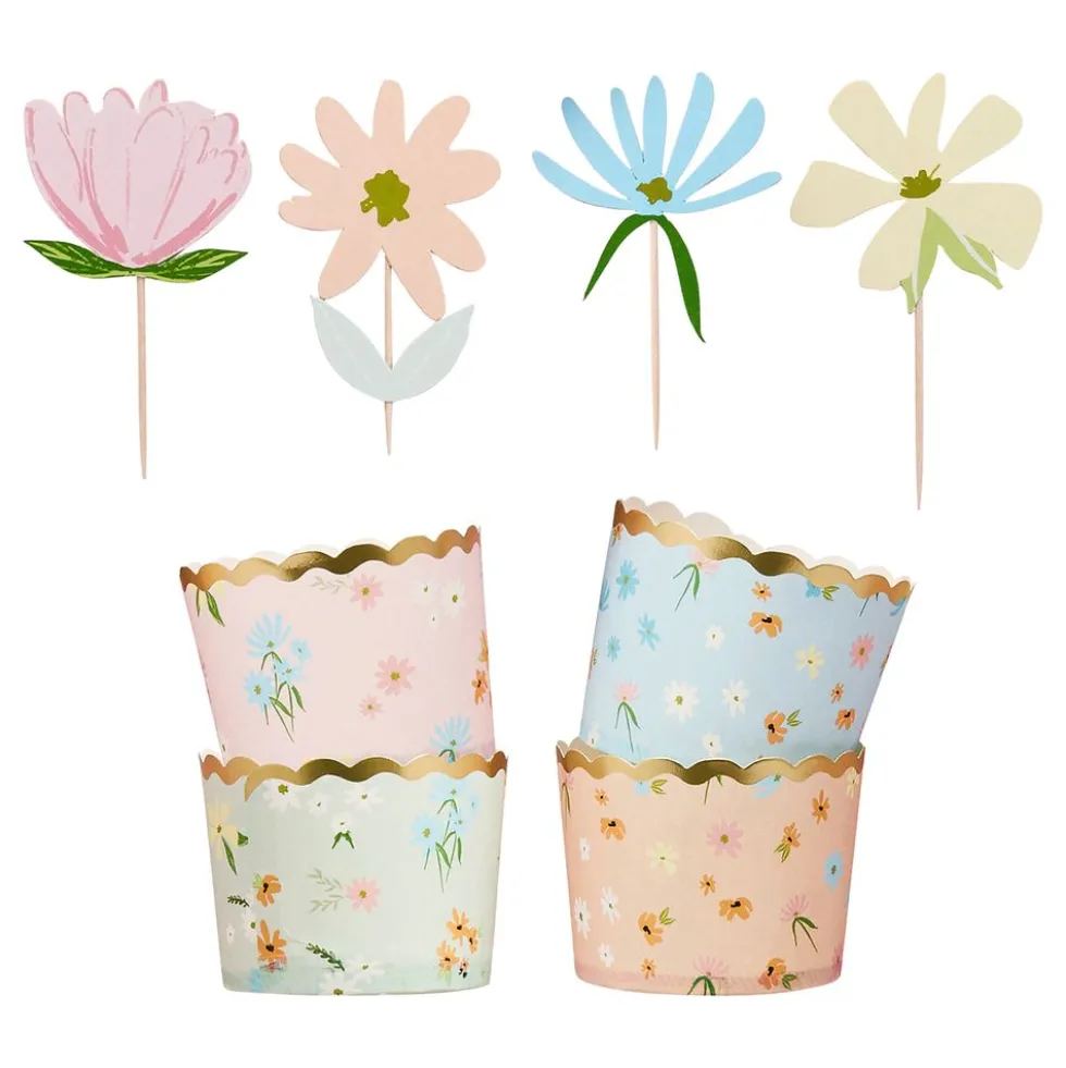 Cupcake Kit Floral Pastel