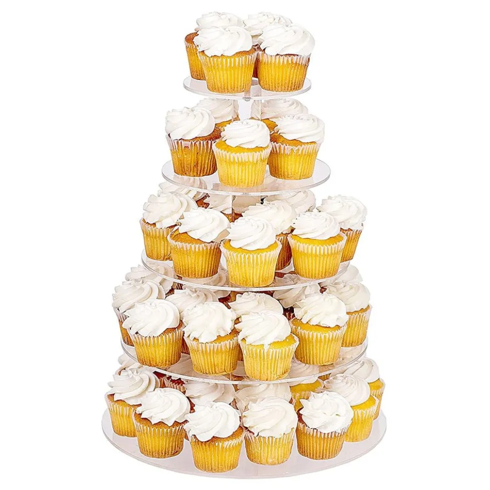 Cupcakestativ i Akrylplast Fem Lag