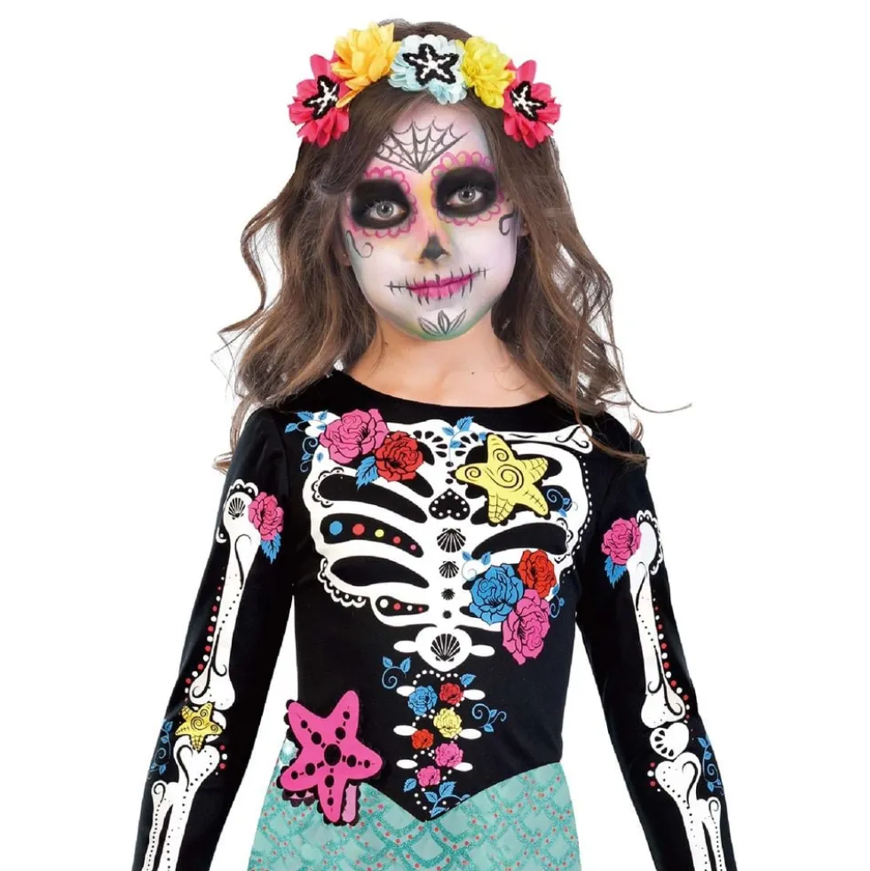 Day of the Dead Havfrue Børnekostume