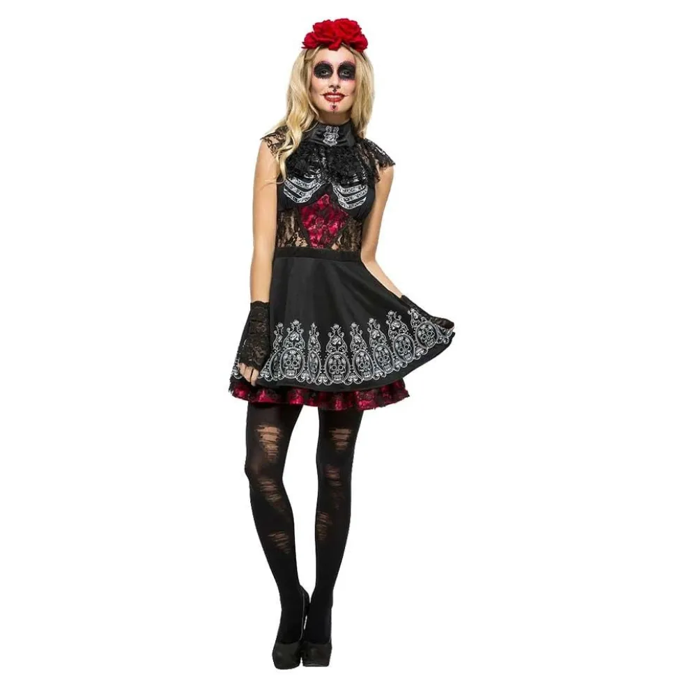 Day of the Dead Kjole Kostume