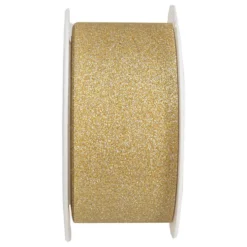 Dekorationsbånd Guld Glitter