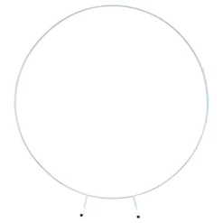 Dekorationsstativ Hvid Rund