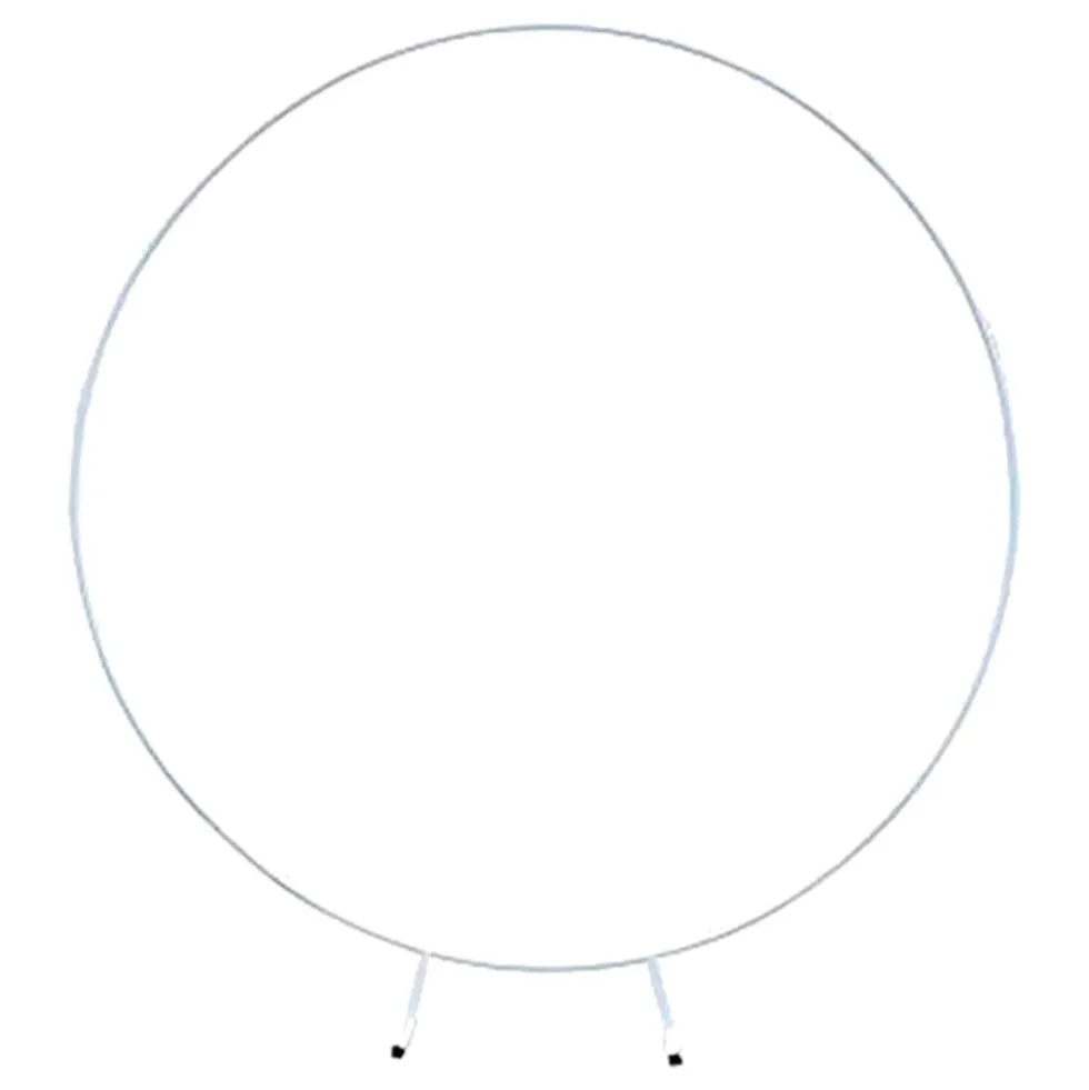 Dekorationsstativ Hvid Rund