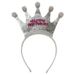 Diadem Happy Birthday med Krone