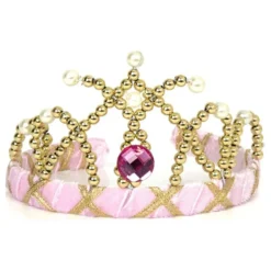 Diadem Prinsesse Fløjlslyserød Deluxe