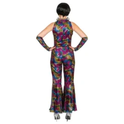 Disko Regnbue Jumpsuit Kostume