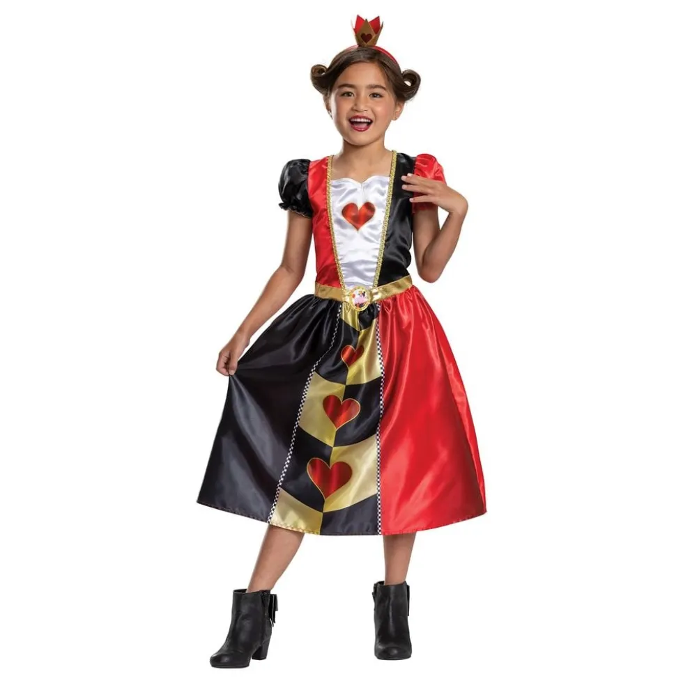 Disney Dronning Hjerter Dame Børnekostume