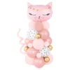 DIY Ballonfigur Kat Lyserød
