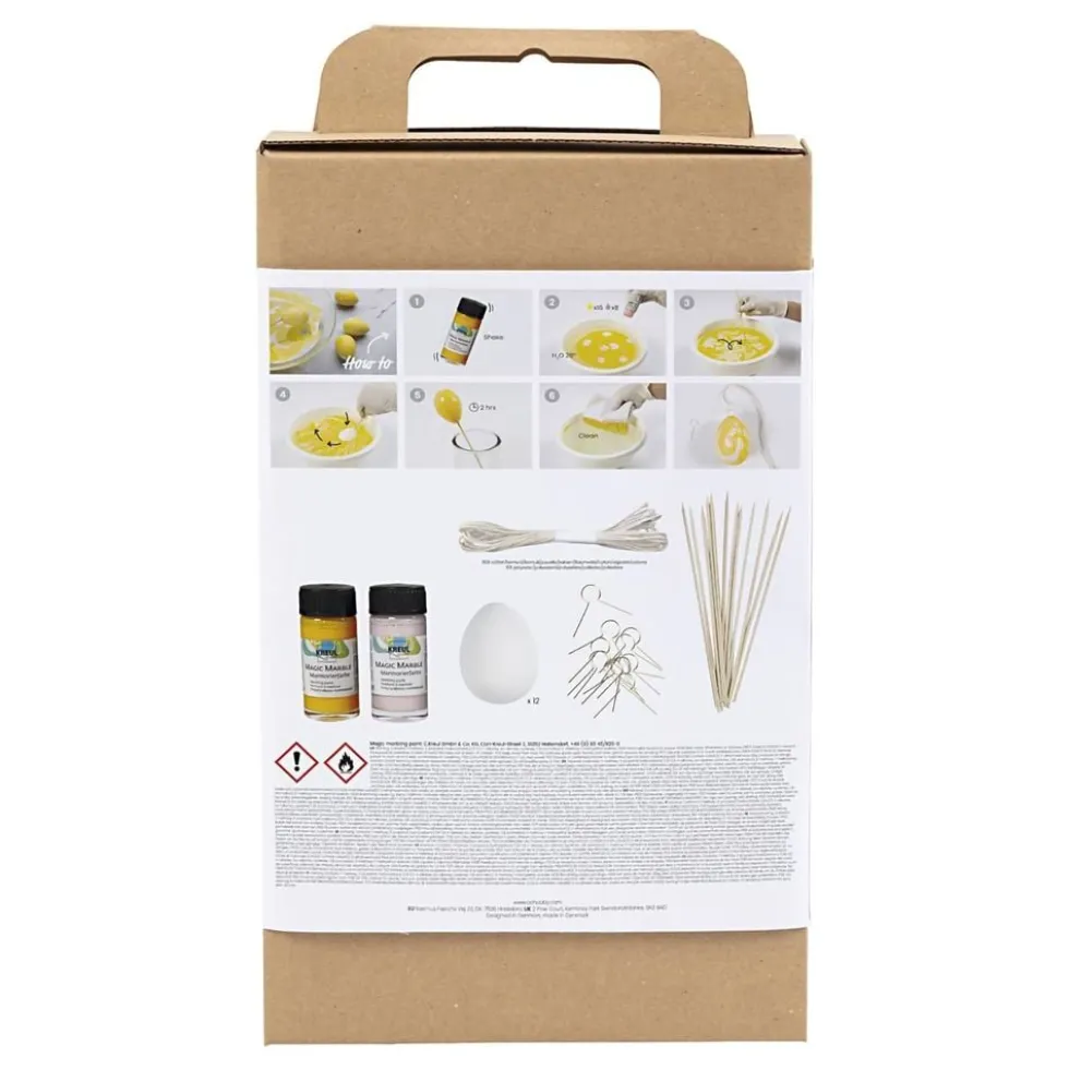 DIY Kit Marmorering Påskeæg