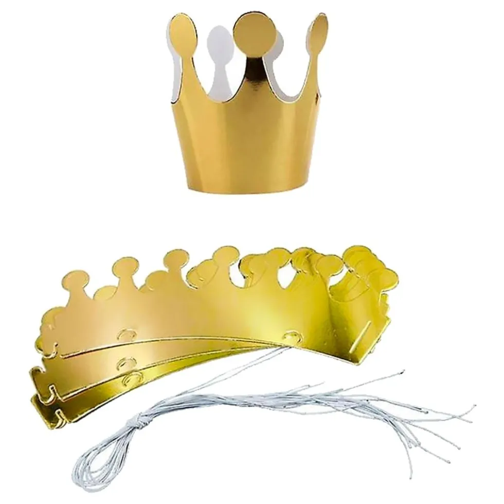 DIY Kongekroner i Pap Guld