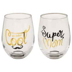 Drikkeglas Super Mom & Daddy Cool