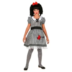 Dukke Halloween Børnekostume
