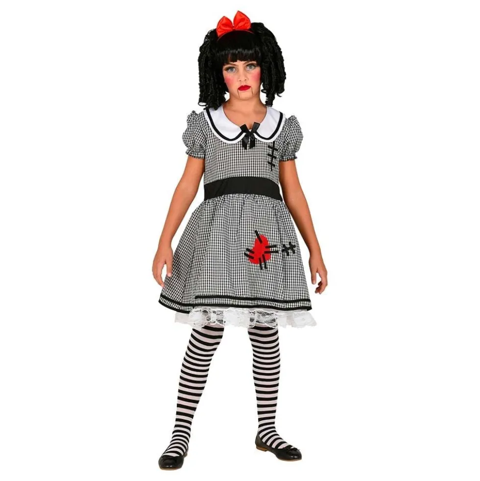 Dukke Halloween Børnekostume