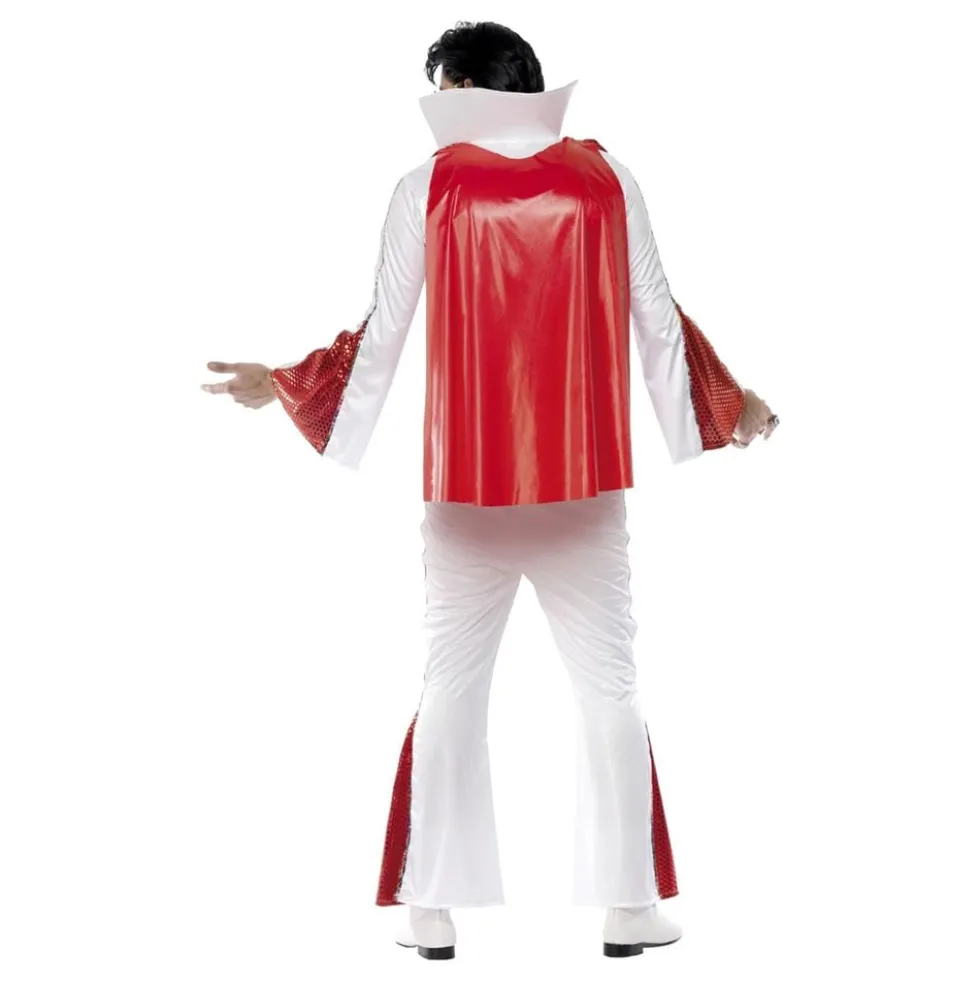 Elvis Hvid/Rød Kostume