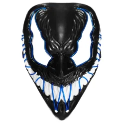 El Wire Djævel Blå LED Maske