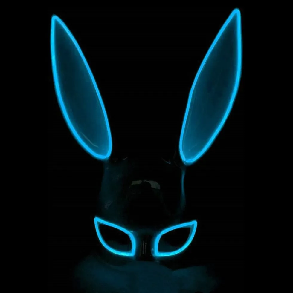 EL Wire Kanin LED Maske