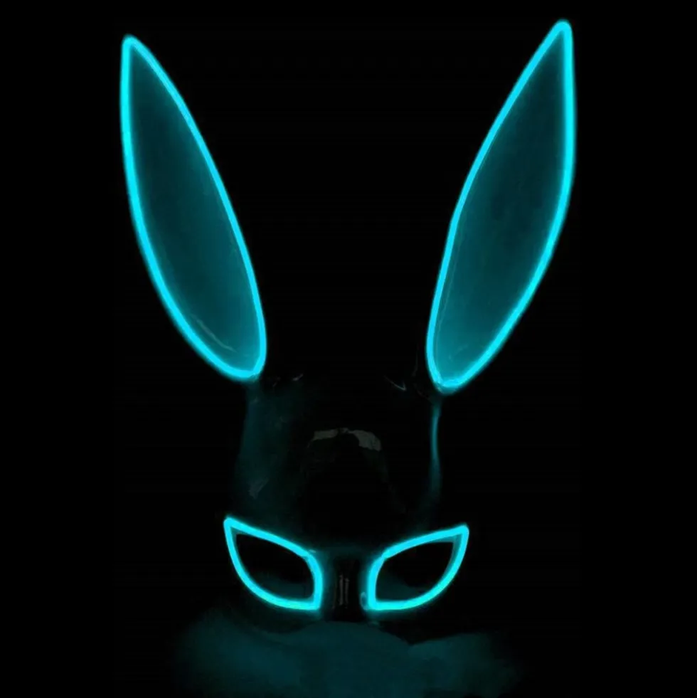 EL Wire Kanin LED Maske