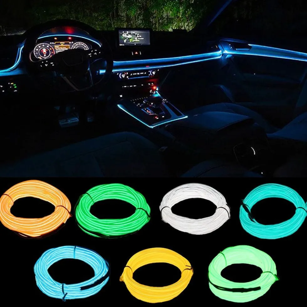 EL Wire LED-Kæde til Bilen