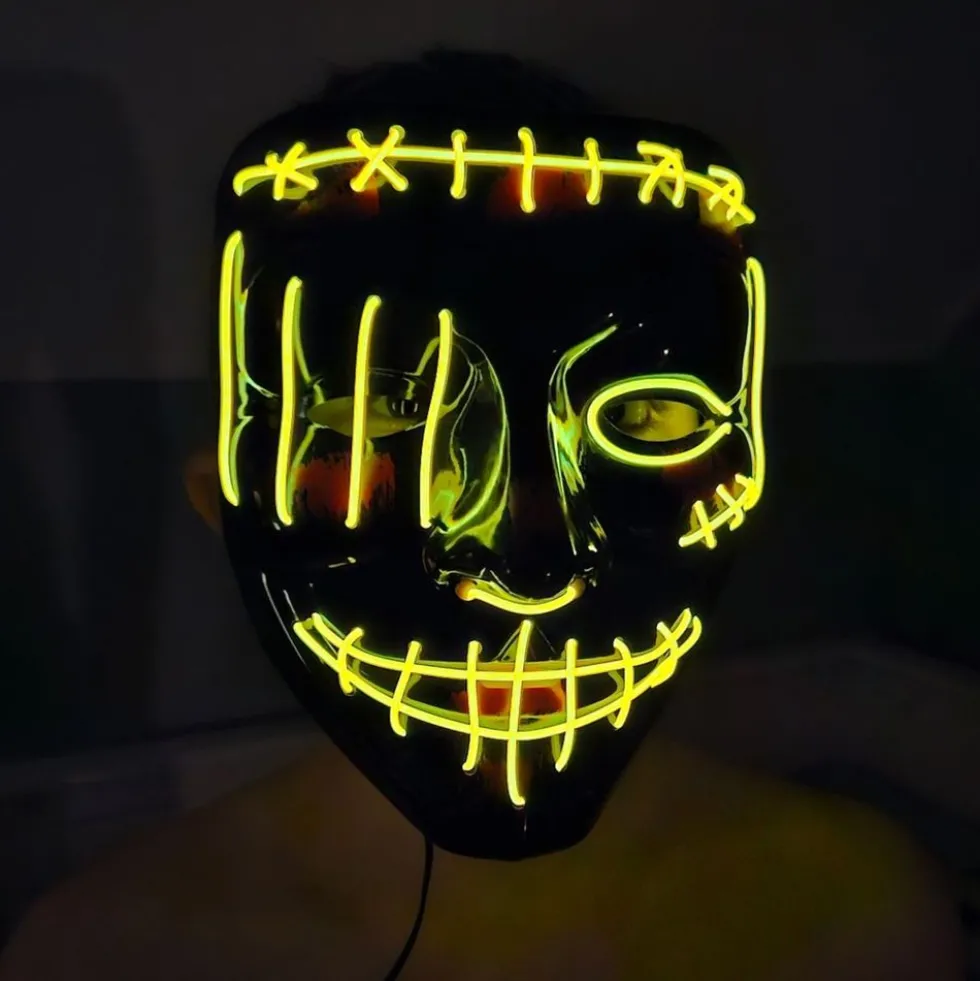 El Wire Purge 2 LED Maske